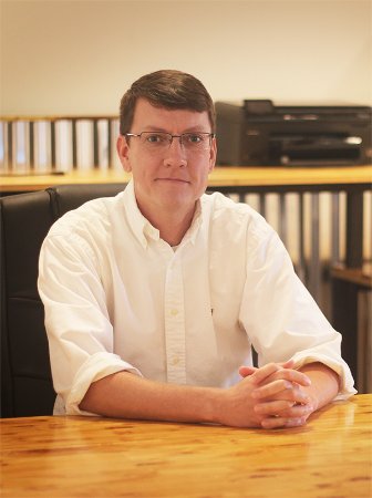 Wesley Brand in his office